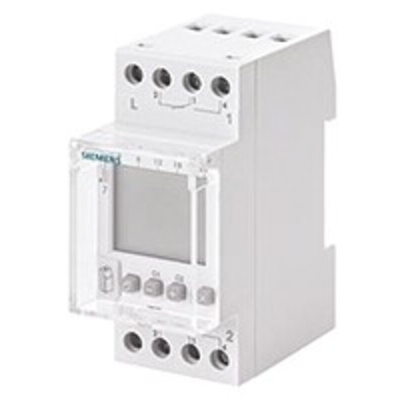 Siemens Digital DIN Rail Time Switch 230 V ac, 2-Channel