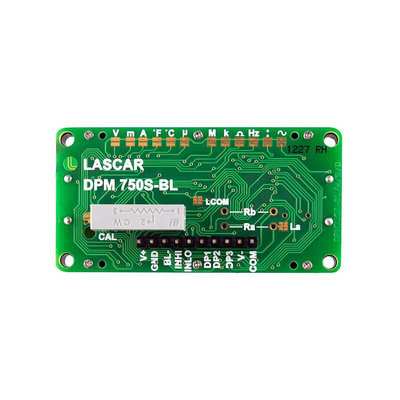 Lascar DPM750S-EB Series Digital Voltmeter DC, LCD Display 3.5-Digits ±0.1 %