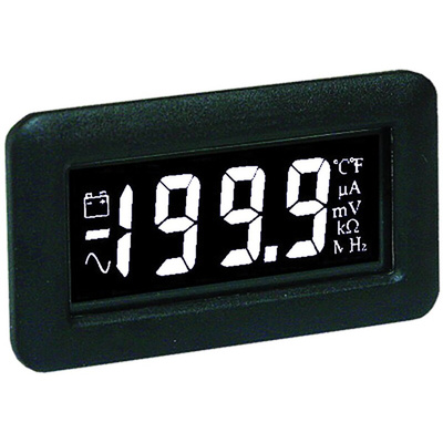 Lascar DPM750S-EB Series Digital Voltmeter DC, LCD Display 3.5-Digits ±0.1 %