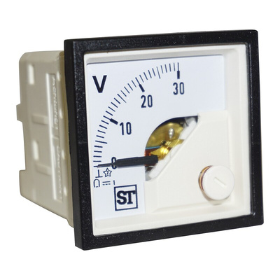 Sifam Tinsley Sigma Series Analogue Voltmeter DC, 45 x 45 mm