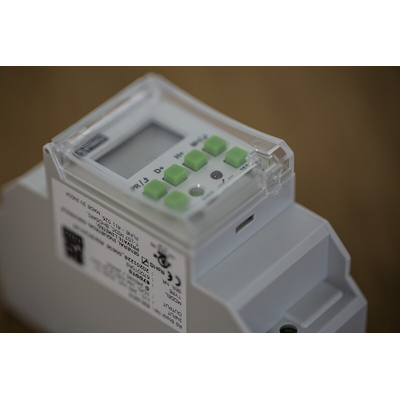 RS PRO DIN Rail Time Switch 110 → 240 V ac, 1-Channel