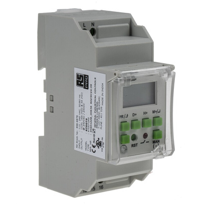 RS PRO DIN Rail Time Switch 110 → 240 V ac, 1-Channel