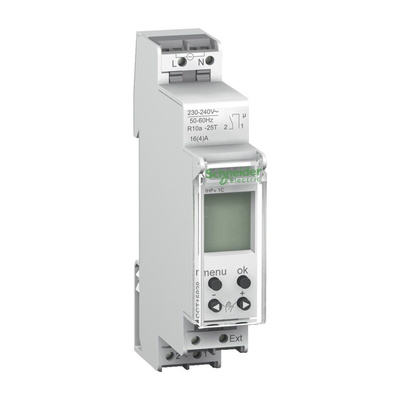 Schneider Electric Digital DIN Rail Time Switch 230 V ac, 1-Channel