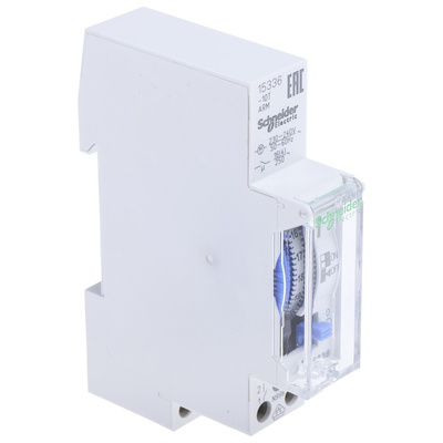 Schneider Electric Analogue DIN Rail Time Switch 230 V ac, 1-Channel