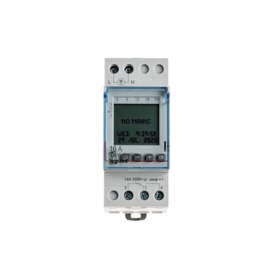 Legrand Digital DIN Rail Time Switch 230 V ac, 2-Channel