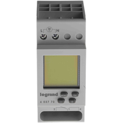 Legrand Digital DIN Rail Time Switch 230 V ac, 1-Channel