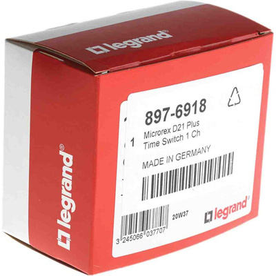 Legrand Digital DIN Rail Time Switch 230 V ac, 1-Channel