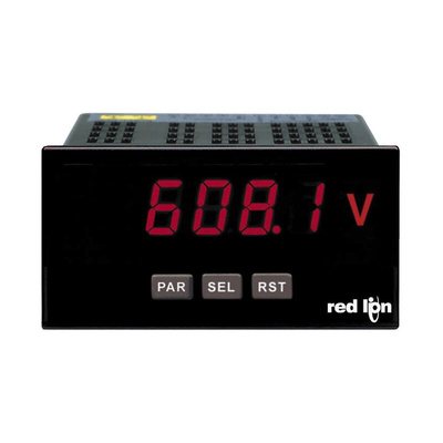 Red Lion PAXLA Series Digital Voltmeter DC, LED Display 5-Digits