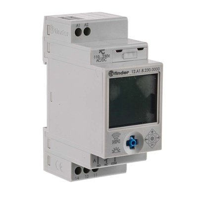 Finder Digital with NFC DIN Rail Time Switch 110 → 230 V ac/dc, 1-Channel