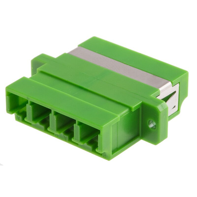RS PRO LC to LC Single Mode Duplex Fibre Optic Adapter, 0.1dB Insertion Loss