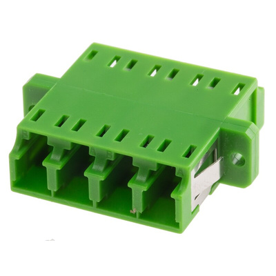 RS PRO LC to LC Single Mode Duplex Fibre Optic Adapter, 0.1dB Insertion Loss