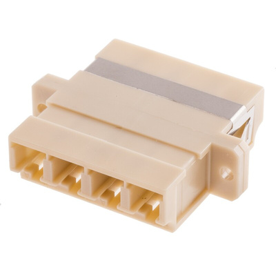 RS PRO LC to LC Multimode Duplex Fibre Optic Adapter, 0.1dB Insertion Loss