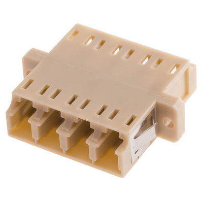 RS PRO LC to LC Multimode Duplex Fibre Optic Adapter, 0.1dB Insertion Loss