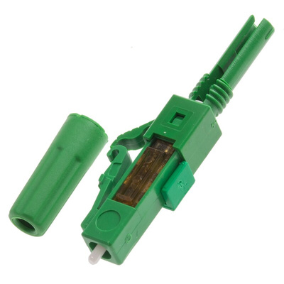 RS PRO, LC, APC Single Mode Simplex Fibre Optic Connector 9/125μm Fibre Size, ≤ 0.4dB Insertion Loss