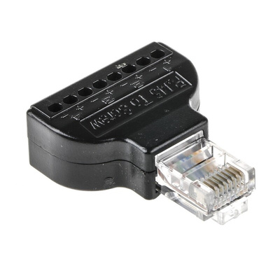 RS PRO 8-Port RJ45, Terminal Block Adapter