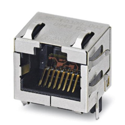 Phoenix Contact VS-08-BU Series Female RJ45 Connector, Cat6a, STP Shield