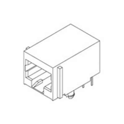 Molex 43249 Series Female RJ45 Connector, Surface Mount