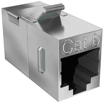 CAE Multimedia Connect Coupler Series Single-Port RJ45 Keystone, Cat6a, Shielded