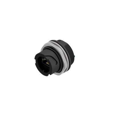 CONEC 17 Series Single-Port RJ45 Receptacle Assembly Kit, Cat5e, Shielded