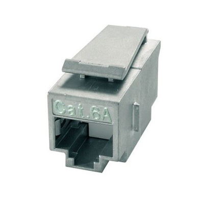 Telegartner Single-Port RJ11, RJ12, RJ45 Ethernet Coupler, Cat6a, Shielded