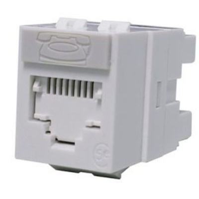 Molex Premise Networks Female RJ Connector Module, Cable Mount, Cat5e