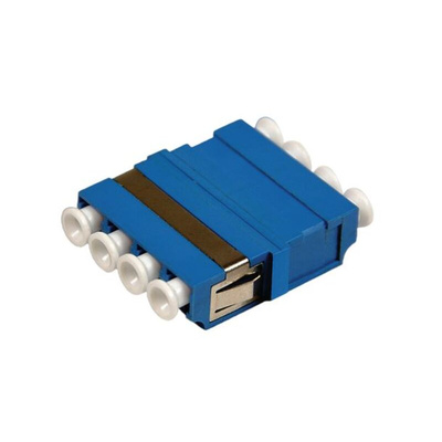 HellermannTyton Connectivity FBASMBL-LCLCQD-FL001 LC to LC Single Mode Quad Fibre Optic Adapter