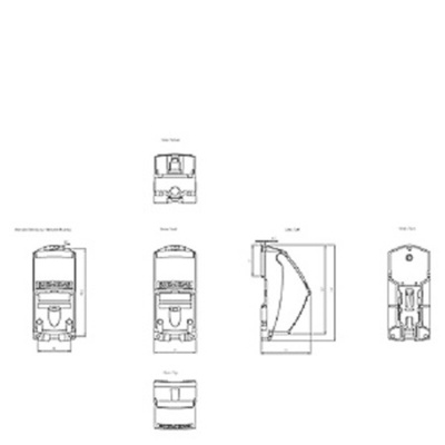 Siemens Single-Port RJ45 RJ45 Modular Outlet Base Module, Cat6, Unshielded