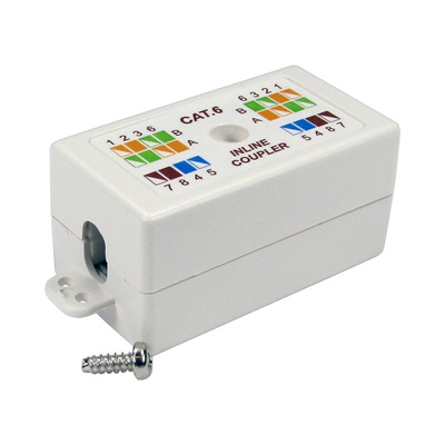 RS PRO Single-Port RJ45 Female Punch Down Coupler, Cat6, Unshielded