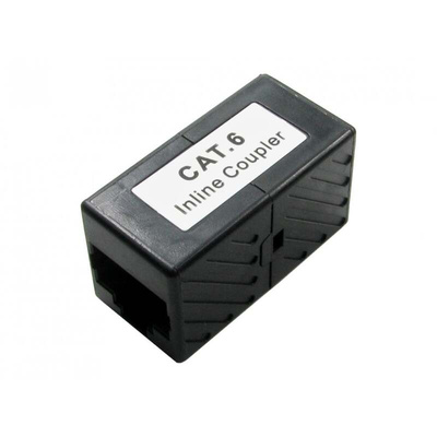 RS PRO Single-Port RJ45 Female Coupler, Cat6, Unshielded