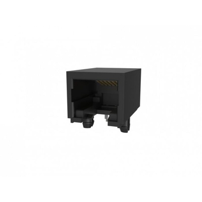 Amphenol Communications Solutions RJE05 Series Female Ethernet Connector, Through Hole, Cat3, Nickel Plated Copper