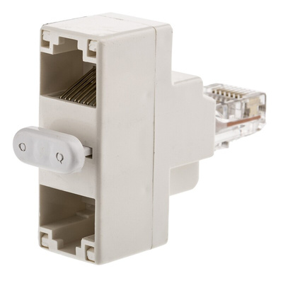 Decelect Forgos 3-Port RJ45 Female, RJ45 Male Splitter, Cat5e