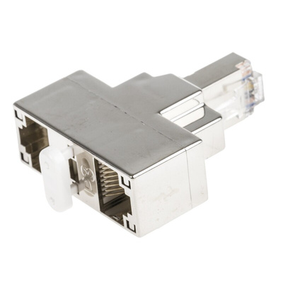 Decelect Forgos 3-Port RJ45 Female, RJ45 Male Splitter, Cat5e