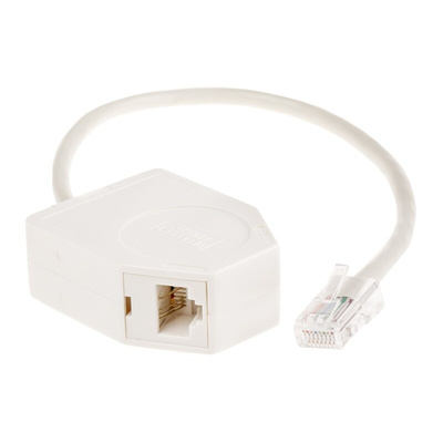 Decelect Forgos 3-Port RJ45 Female, RJ45 Male Splitter, Cat5e