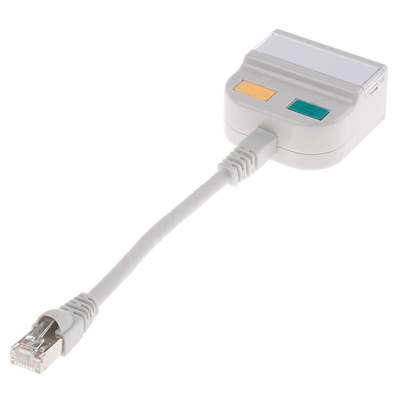 RS PRO 2-Port RJ45 T-Adapter, Cat5, Shielded
