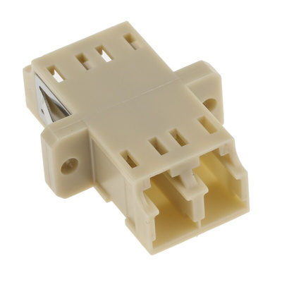 RS PRO LC to LC Multimode Duplex Fibre Optic Adapter, 0.1dB Insertion Loss