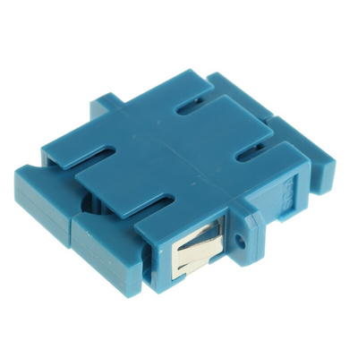 RS PRO SC to SC Single Mode Duplex Fibre Optic Adapter, 0.1dB Insertion Loss
