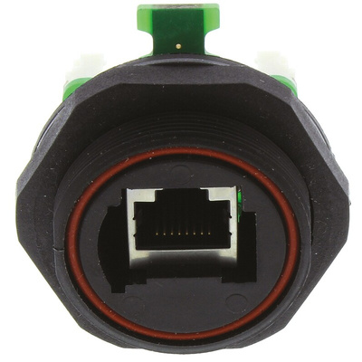 Bulgin Buccaneer Series Single-Port RJ45 Coupler, Cat5e, Shielded