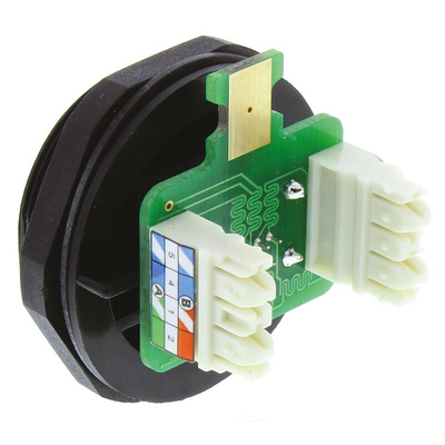Bulgin Buccaneer Series Single-Port RJ45 Coupler, Cat5e, Shielded