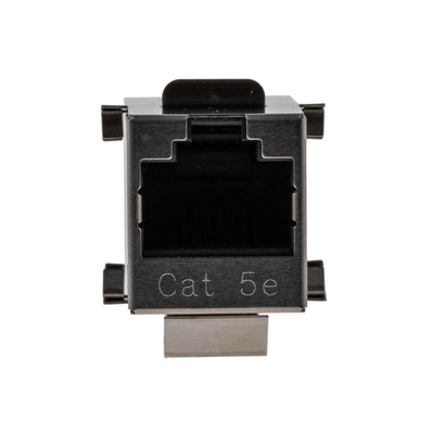 Phoenix Contact VS-08-BU-RJ45/BU Series Single-Port RJ45 Modular Coupler, Cat5e, Shielded