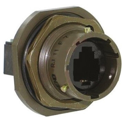 Amphenol Socapex RJ11Field Series 6-Port RJ11 Female Adapter, UTP