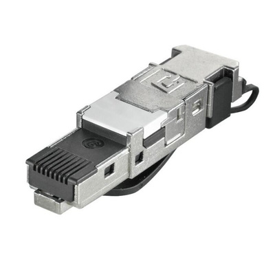 Weidmuller Single-Port RJ45 Field Installation Plug, Cat6a, STP