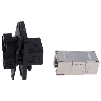 Weidmuller RJ45 Coupler, Cat6a, STP