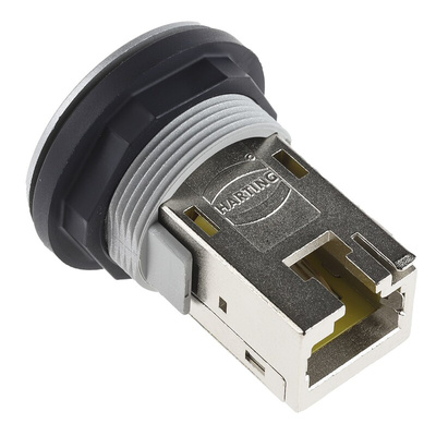 Harting har-port Series Single-Port RJ45 Socket/RJ45 Socket Coupler, Cat6, Shielded