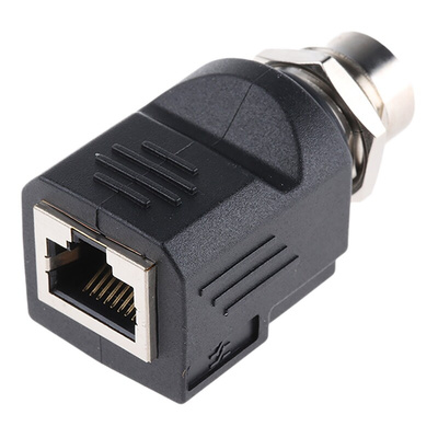 Weidmuller Single-Port M12 Socket/RJ45 Socket Adapter, Cat5, Shielded