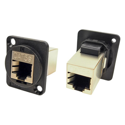 RS PRO Feedthrough Connector, Cat5e, Shielded