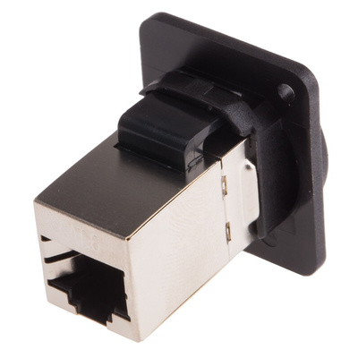 RS PRO RJ45 Feedthrough Connector, Cat6, Shielded