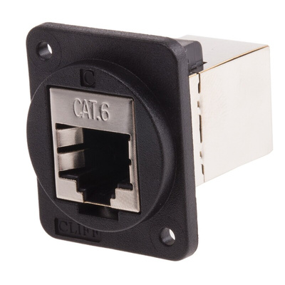 RS PRO RJ45 Feedthrough Connector, Cat6, Shielded