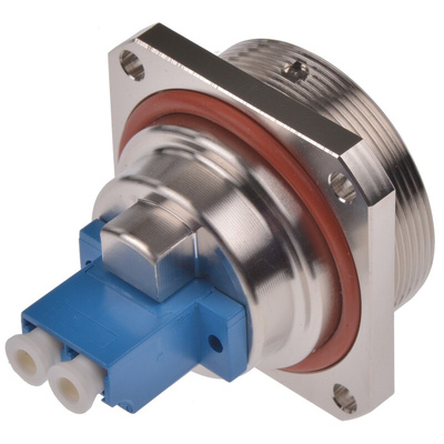 Telegartner J68071A0000 LC to LC Multimode Duplex Fibre Optic Adapter, 0.2dB Insertion Loss