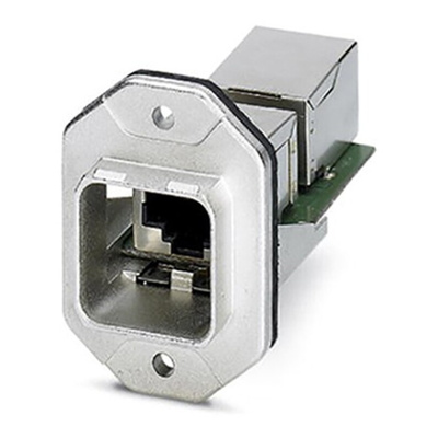 Phoenix Contact VS-PPC-F1-RJ45-MNNA-1R-FJJ Series RJ45 Panel Mounting Frame, Unshielded