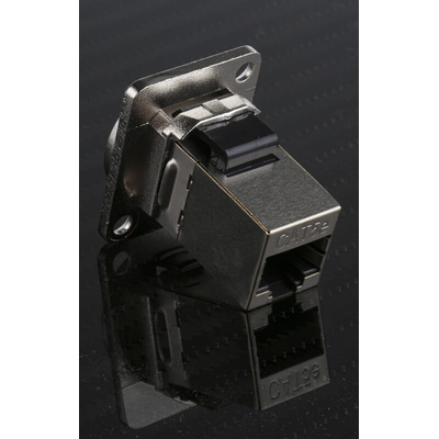 RS PRO RJ45 Feedthrough Connector, Cat5e, FTP